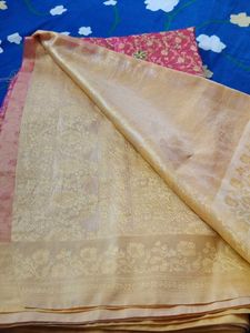 Rose Pink Embroidered Saree