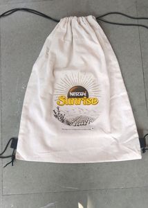 Cotton Drawstring Bagpack Combo