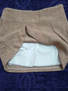 Tan Mini Skirt