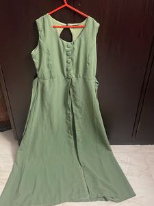 Green Long Anarkali Kurti