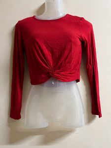 SHEIN BRANDED Red Full Sleeves Top