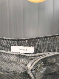 Vintage Charcoal Ripped Jeans