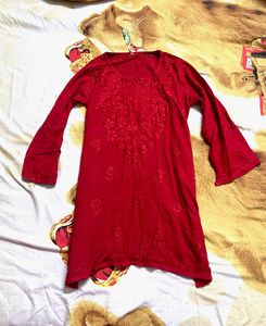 Short Chikankari Kurti❤️