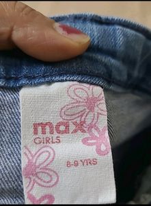 Combo of embroidered denim shorts &amp; top