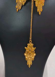 Gold Plated Necklace Set 3 In 1