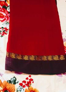 Elegant Red Saree