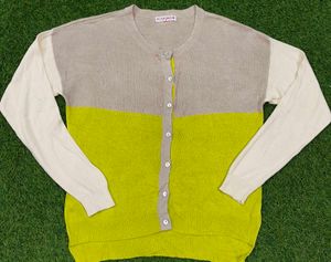 Stylish Color Block Cardigan