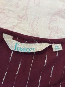 Straight Kurta- Maroon