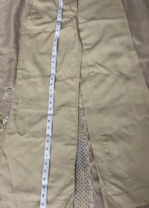 Khaki Wide Leg Trousers