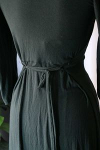 Elegant Green Tie Back Midi Dress