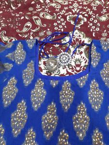 Royal Blue Colour Heavy Diamond Work Suit