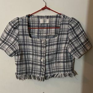 Tweed Crop Top