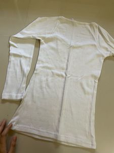 Ribbed Sweatheart Neck Top