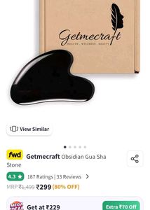 Obsidian Gua Sha Stone