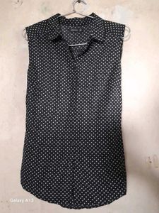 Polka Dot Sleeveless Top