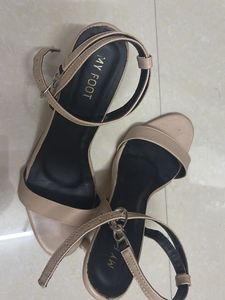 Nude Ankle Strap Heels