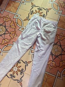 White Straight Leg Pants