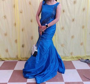 Blue Fish cut Gown