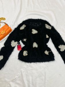 Heart Pattern Sweater