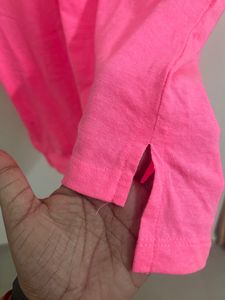 A Vibrant Neon Pink Tshirt