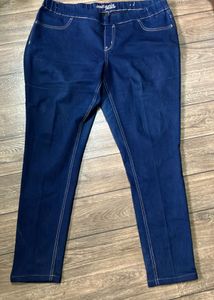 Dark Wash Pull-On Jeans