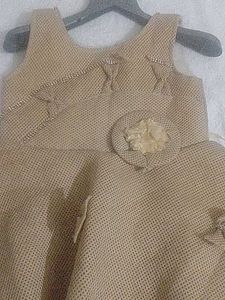 Burlap Floral Dress
