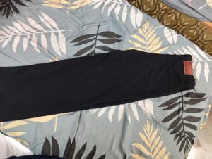 black straight high waist pant fir women