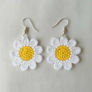 Daisy Crochet Earrings