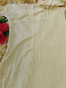 Yellow Embroidered Kurta