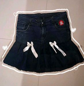Pinteresty Denim Mini Skirt