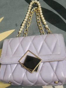Quilted Clutch with Chain