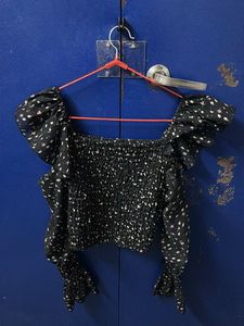 Floral Print Puff Sleeve Top