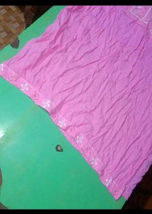 Pink Embroidered Kurta