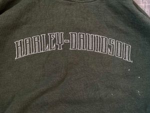 Vintage Harley-Davidson Olive Green Hoodie
