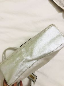 Imported Silver Crossbody Bag
