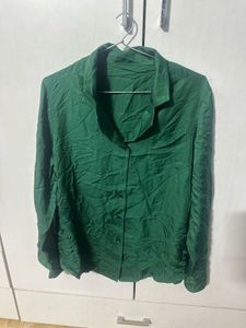 Emerald Green Button-Down Shirt