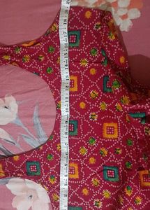 Pink Printed Kurti Set