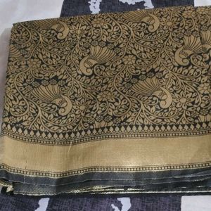 Black Banarasi Silk Saree....