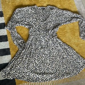 2 Floral Print Ruched Mini Dresses