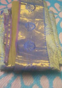 Purple with golden Design