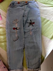 Blue trousers For Women