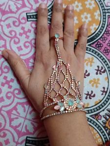 Rhinestone Hand Harness