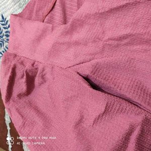 Stylish Mauve Button-Down Top