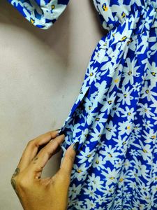 Blue Floral Dress