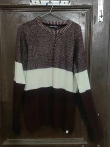Color Block Pullover Sweater