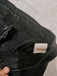 Black Bootcut Leg Jeans