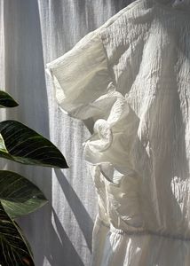 White Ruffle Dress