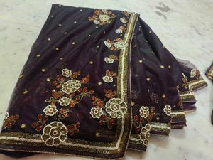 Net Saree With Blouse 🍁