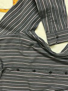 Y2K Fitted Striped Shirt