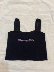 Black crop top